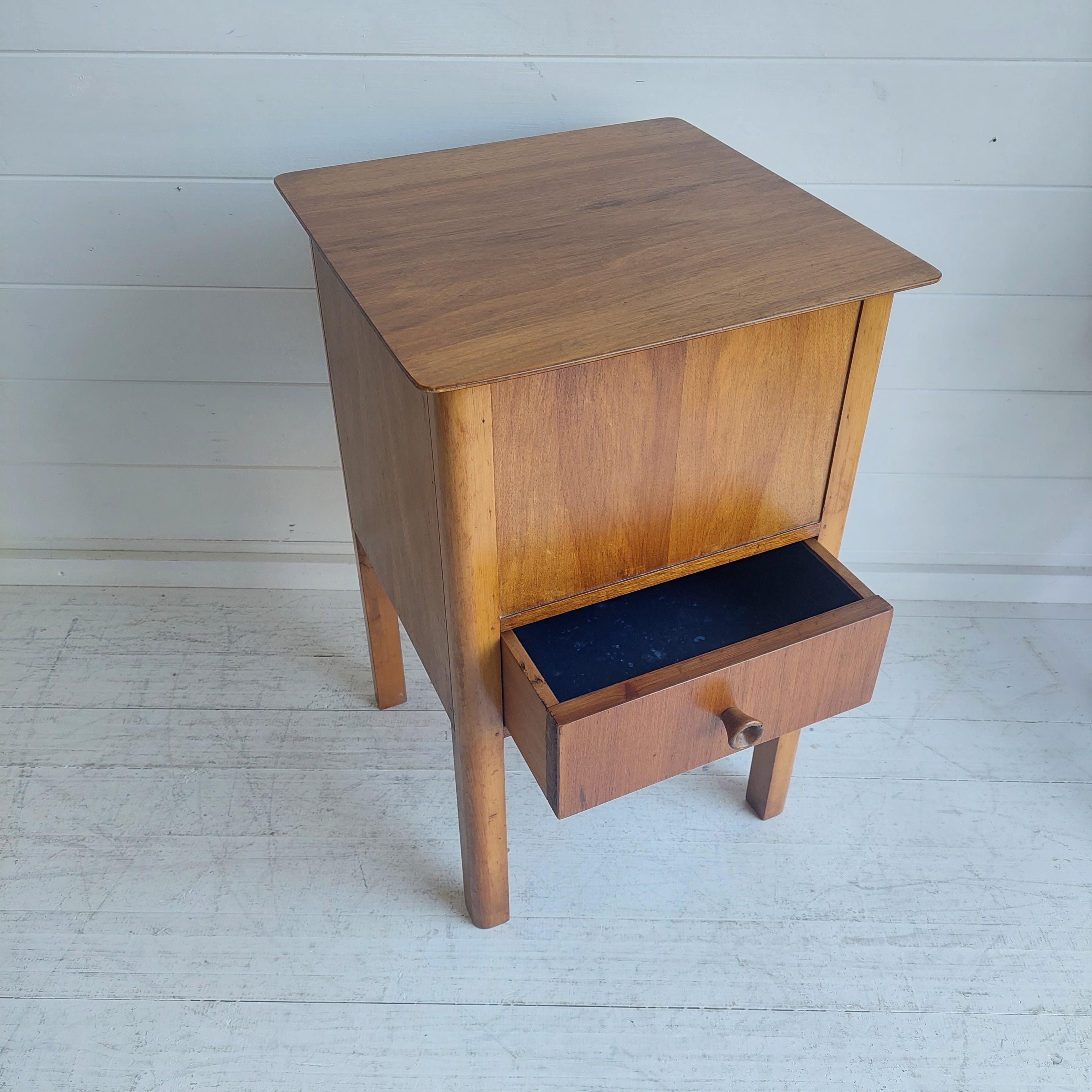 vintage sewing table with storage