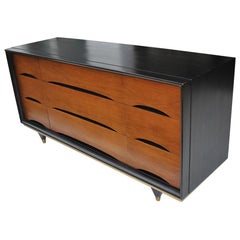 Vintage Mid Century Kent Coffey Elegante 9 Drawer Dresser  