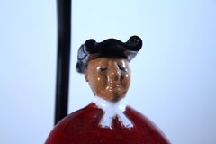 Vintage Mid Century Abbot Italian Ceramic Monk Table Lamp