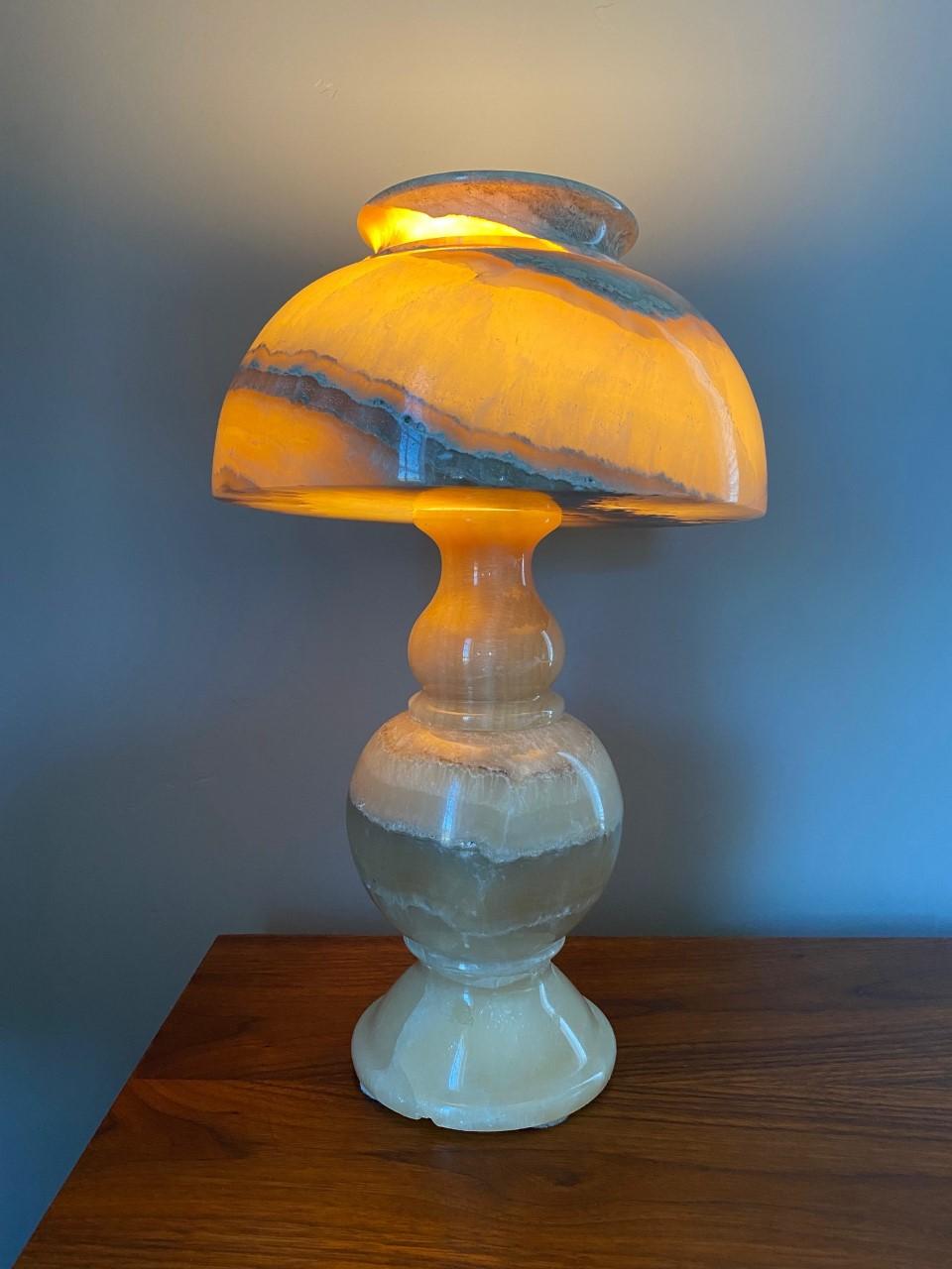 vintage alabaster lamp