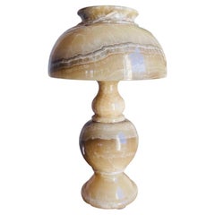 Vintage Mid-Century Alabaster Lamp with Alabaster Shade