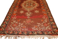 Vintage Mid-Century Anatolian Gallery Size Kars Kilim Rug