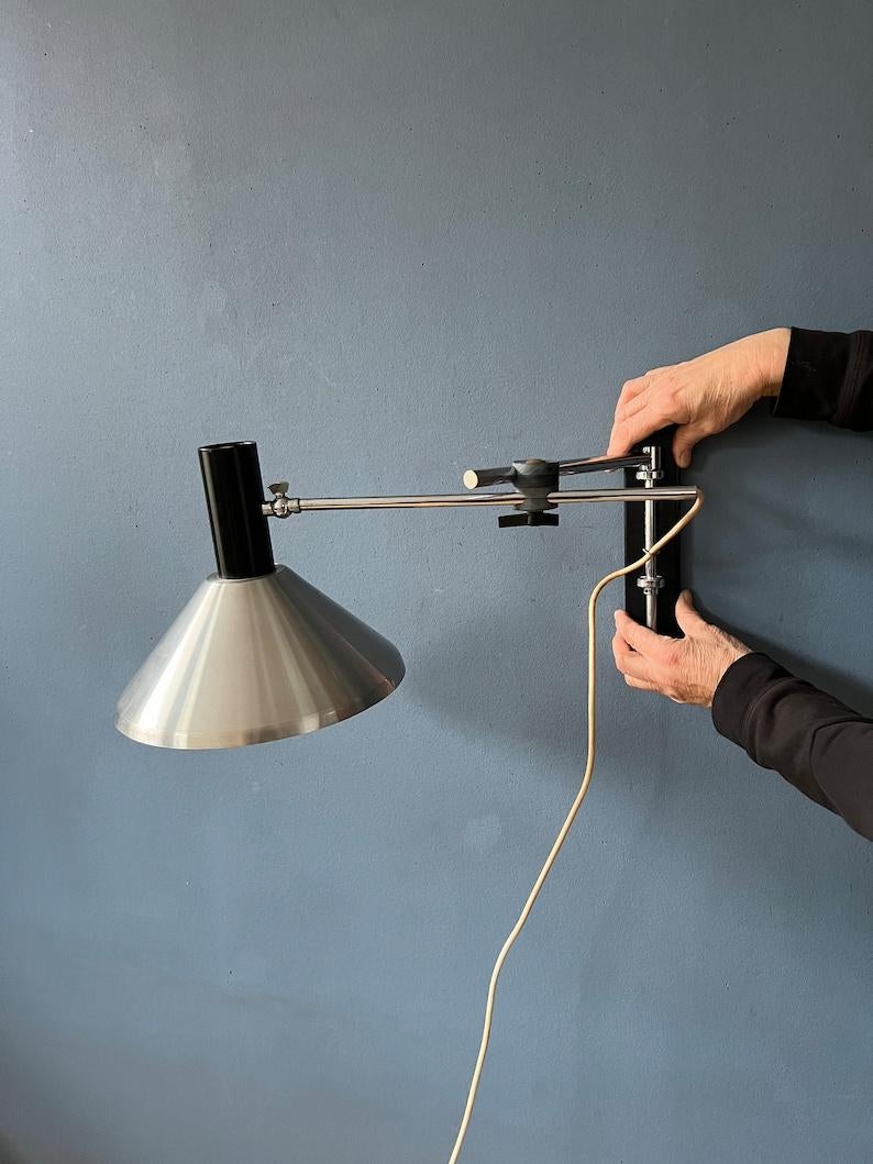 Vintage Mid Century Anvia Swing Arm Wall Lamp, 1970s For Sale 1