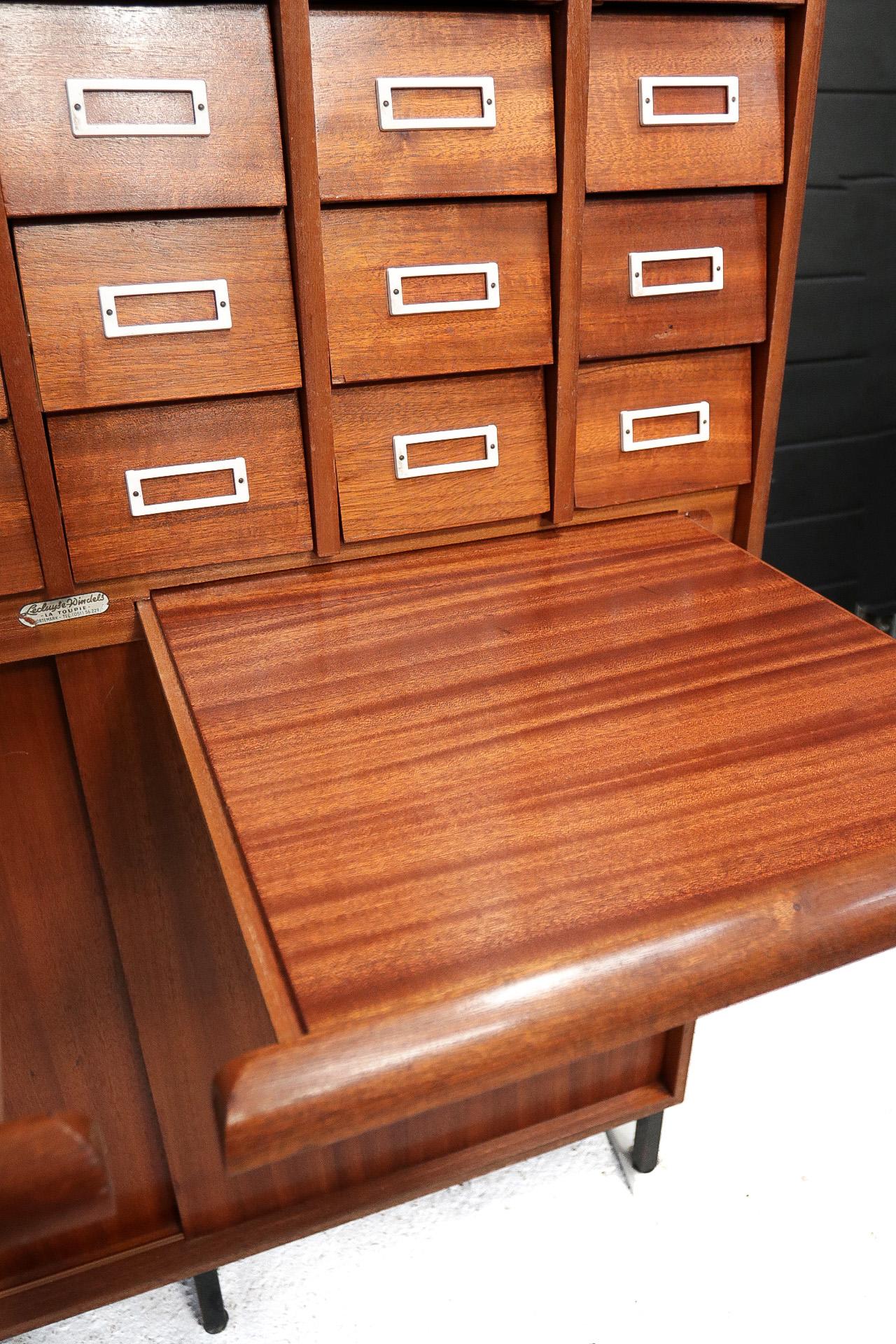 Mid-17th Century Vintage Midcentury Apothecary Cabinet, Chest of Drawers, circa 1960