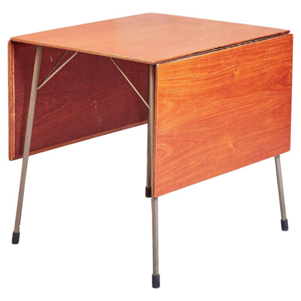 Vintage Mid-Century Arne Jacobsen 3601 Drop Leaf Table for Fritz Hansen in Teak For Sale