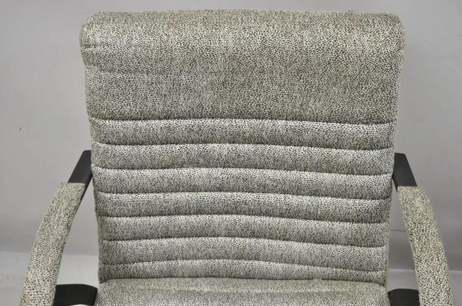 Unknown Vintage Mid Century Art Deco Metal Lounge Arm Chairs by Cal-Style (B) - a Pair For Sale
