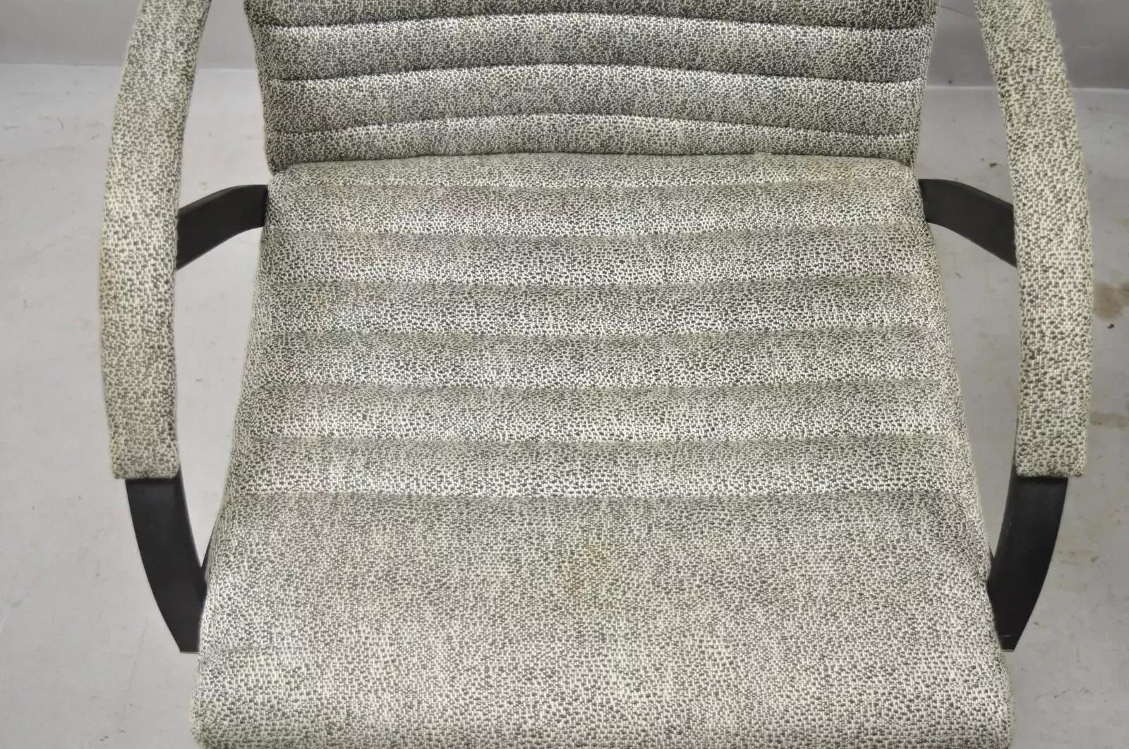 Vintage Mid Century Art Deco Metal Lounge Arm Chairs by Cal-Style (B) - a Pair For Sale 1