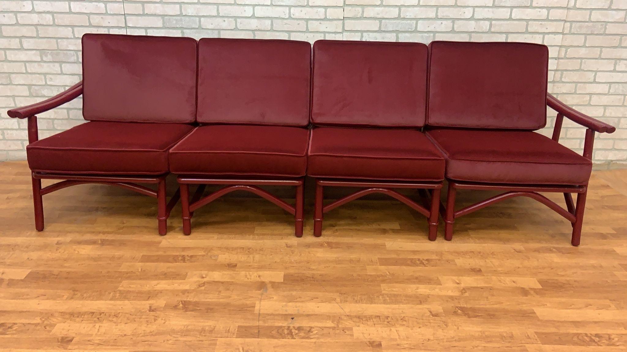 Modulares Sofa-Set im asiatischen Stil aus der Mitte des Jahrhunderts von John Wiser, 7 Teile im Angebot 12