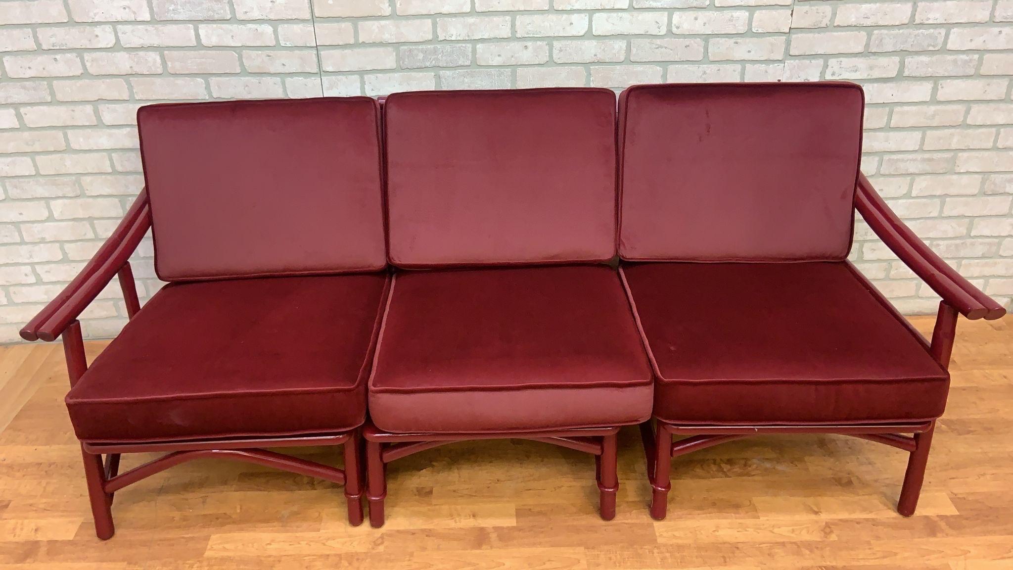 Modulares Sofa-Set im asiatischen Stil aus der Mitte des Jahrhunderts von John Wiser, 7 Teile (Moderne der Mitte des Jahrhunderts) im Angebot