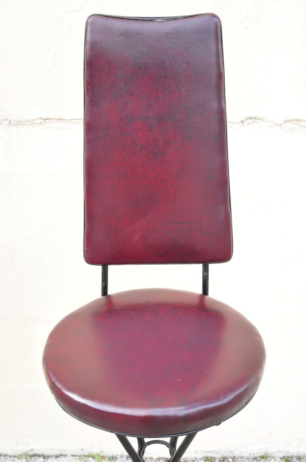 burgundy bar stools