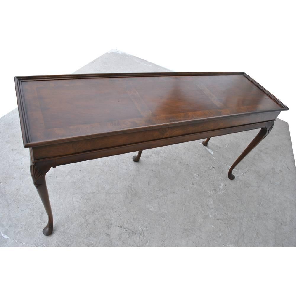 20th Century Vintage Midcentury Baker Queen Anne Style Console