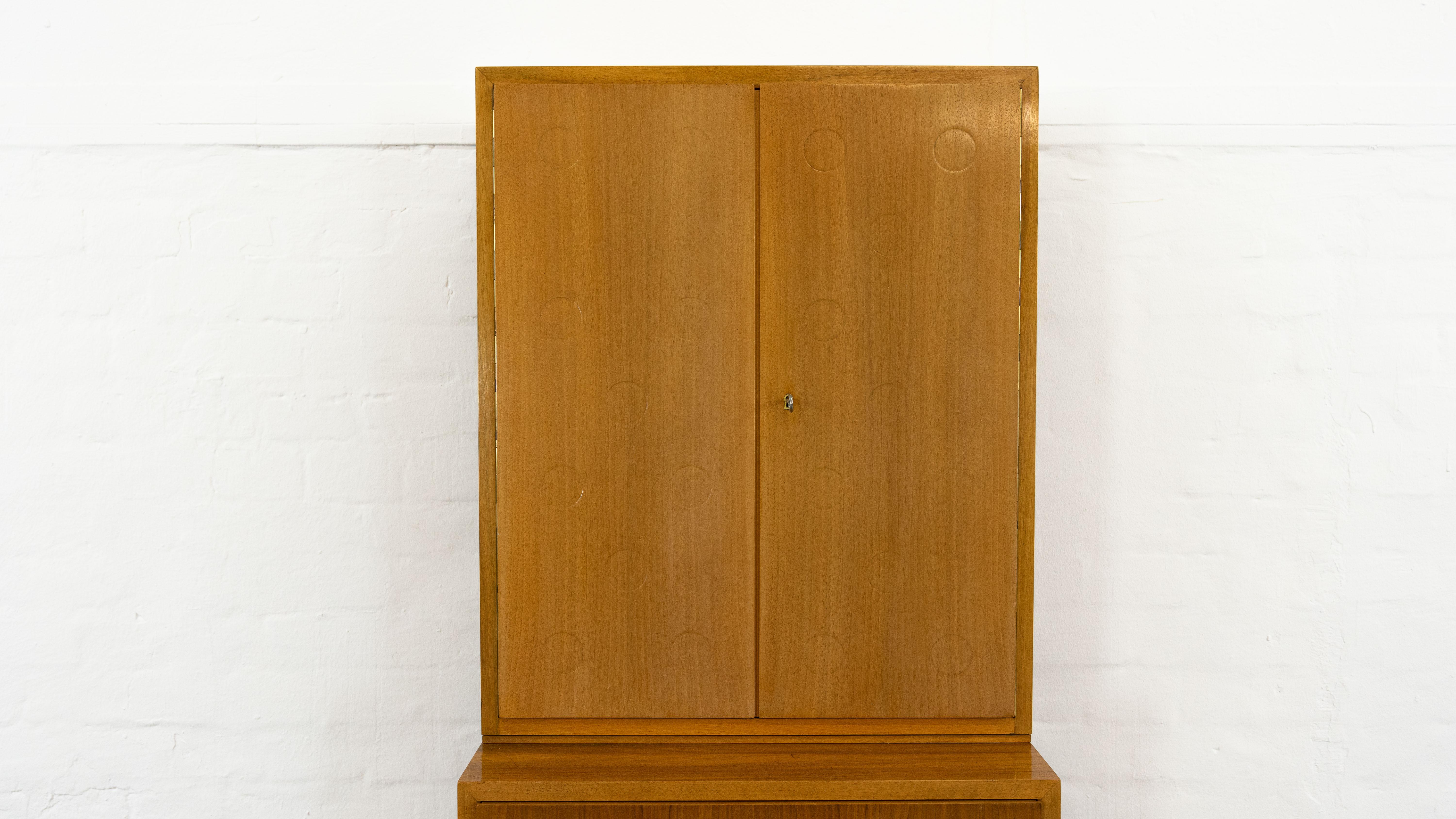 Vintage Mid Century Bar Cabinet by Ernst Behr, Germany 1950s For Sale 4