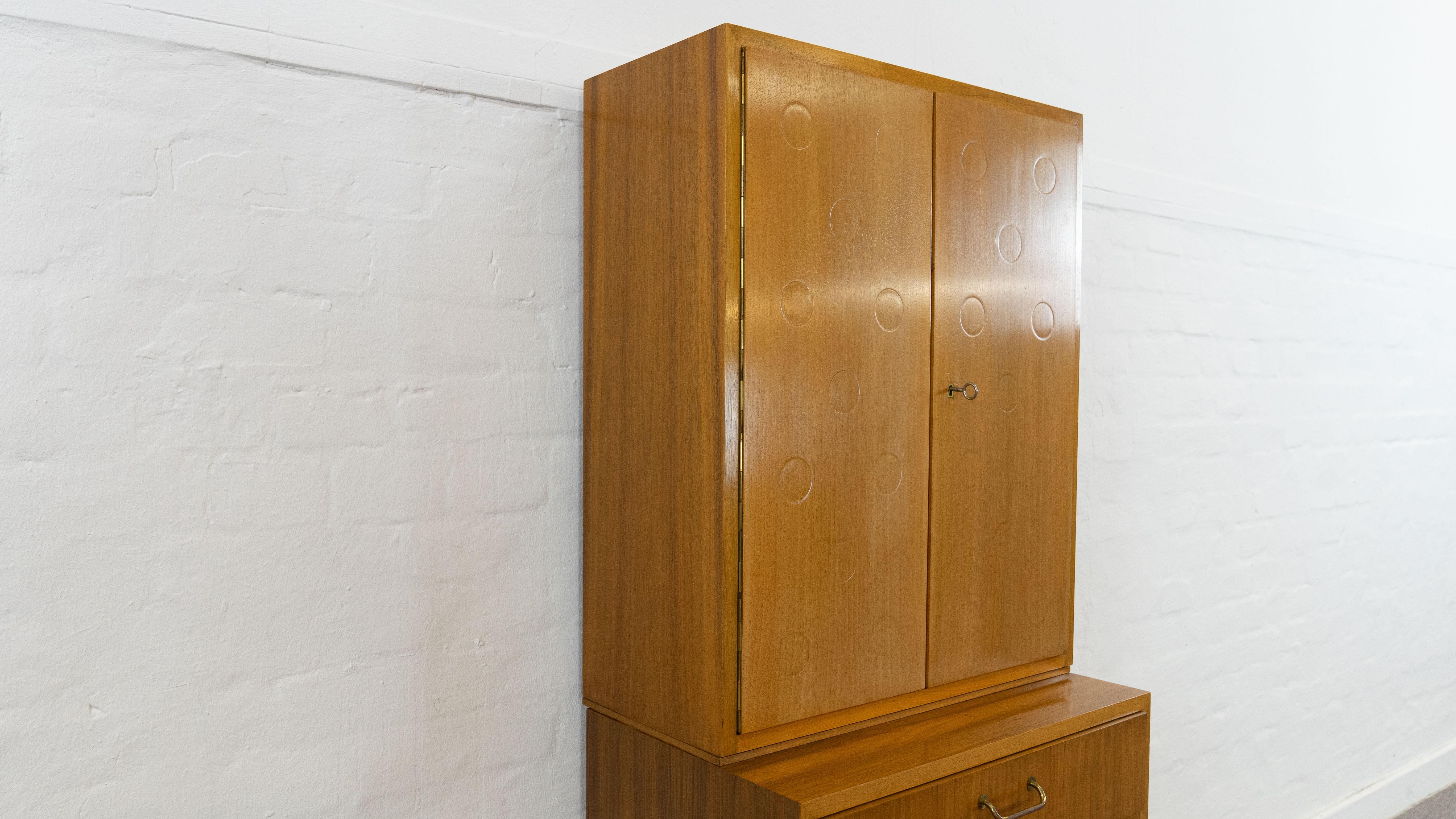 Vintage Mid Century Bar Cabinet by Ernst Behr, Germany 1950s For Sale 6