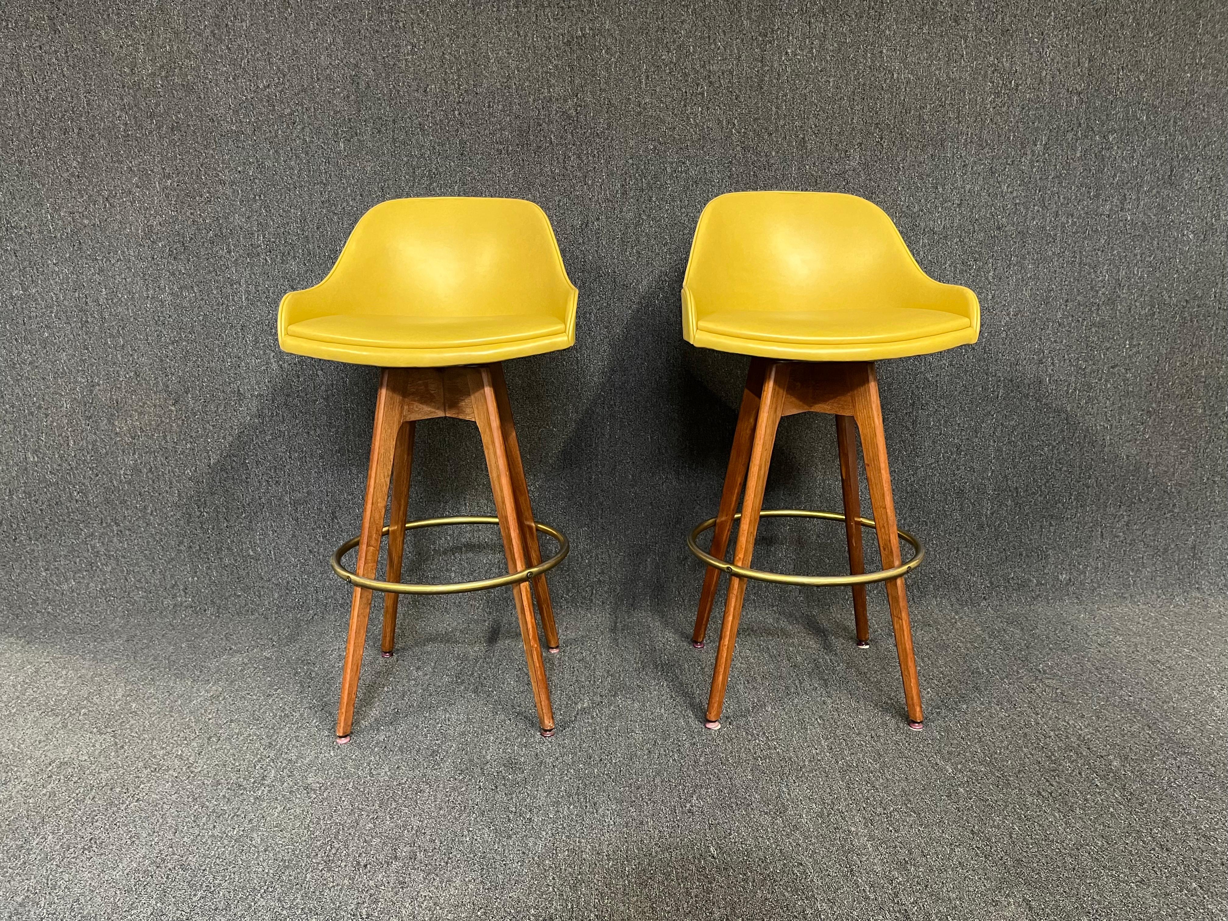 Mid-20th Century Vintage Mid Century Bar Stools by Chet Beardsley For Sale