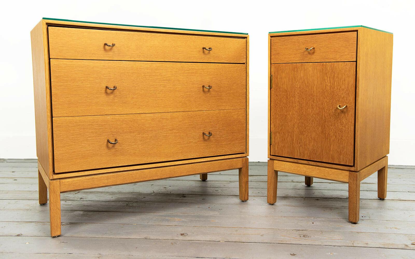 Vintage Mid-Century Bedroom Chest of Drawers and Cabinet Set by Stag 2