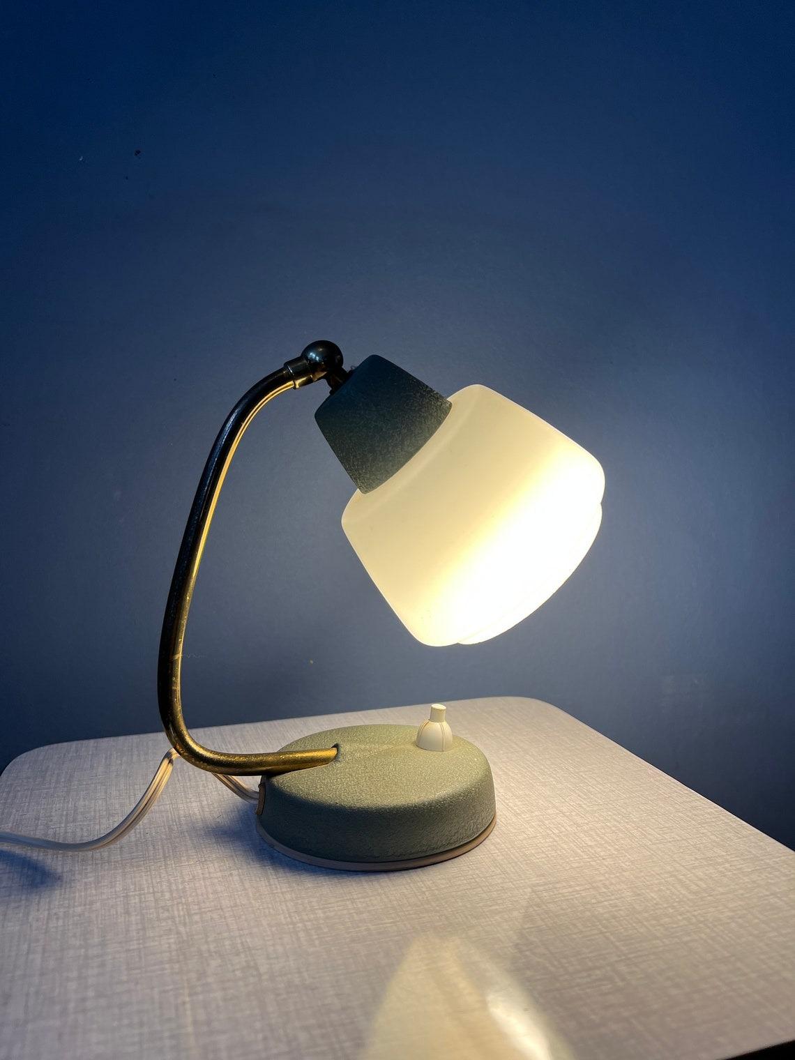 20th Century Vintage Mid Century Bedside Table Lamp, 1970s For Sale