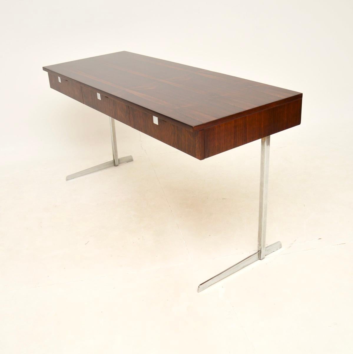 Vintage Mid Century Belgian Desk In Good Condition For Sale In London, GB