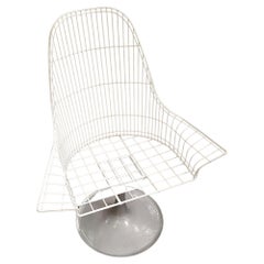 Retro Mid-Century Bertoia Style Wire Diamond Lounge by Homecrest