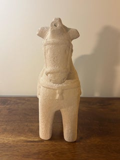 Vintage Mid Century Bitossi Horse Sculpture by Aldo Londi, Italy