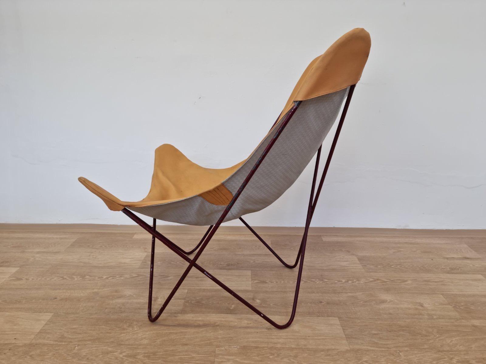 Mid-Century Modern Vintage Midcentury BKF Hardoy Butterfly Chair, 1970s For Sale