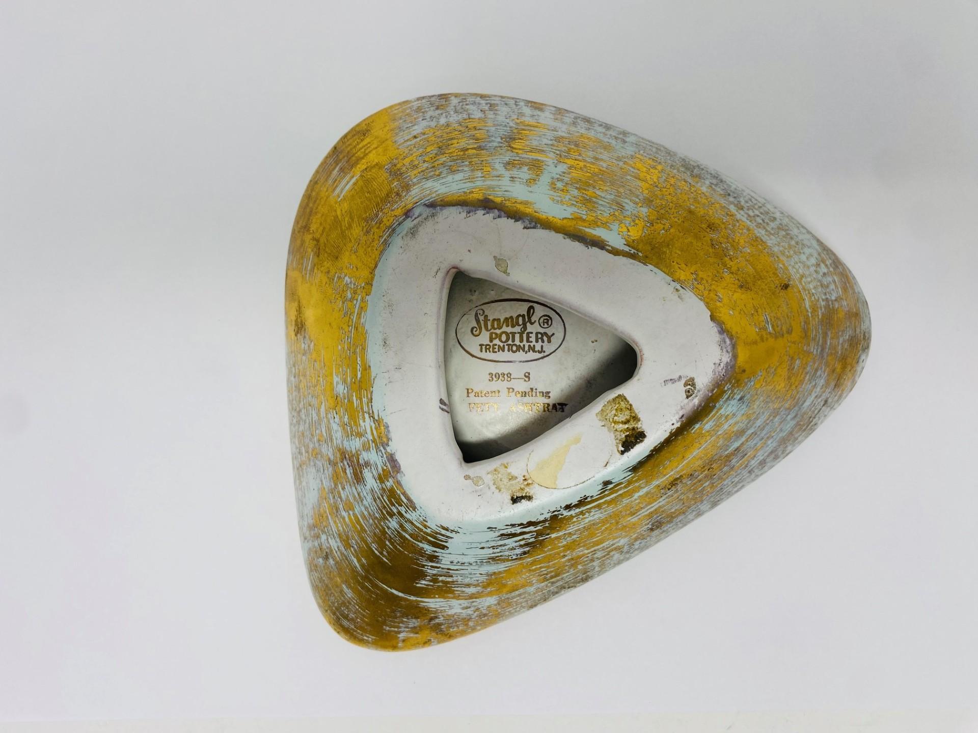 Céramique Cendrier Boomerang vintage du milieu du siècle dernier par Stangl Pottery en vente