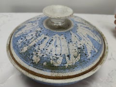 Schale aus der Mitte des Jahrhunderts mit Deckel von Maxine Scholts, ca. 1970er Jahre