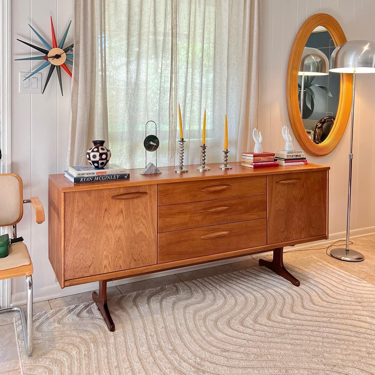 Mid-Century Modern Vintage Mid Century British Teak Sideboard by Frank Guille for Austinsuite
