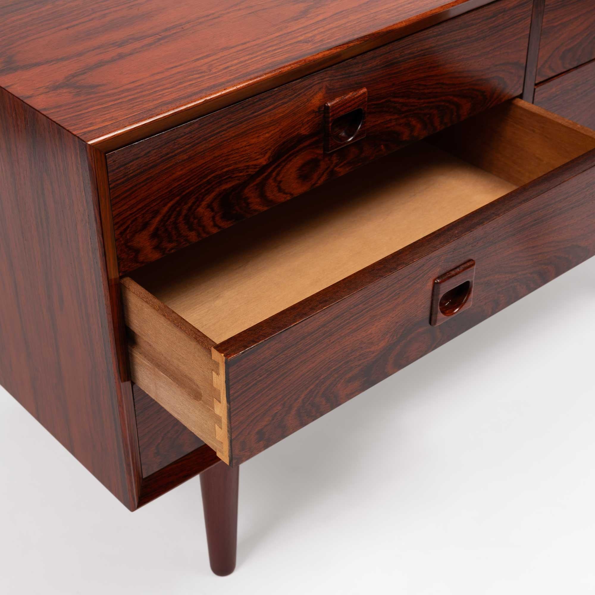Vintage Mid-Century Brouer Sechs-Schubladen-Credenza aus Palisander 1960er Jahre (20. Jahrhundert) im Angebot