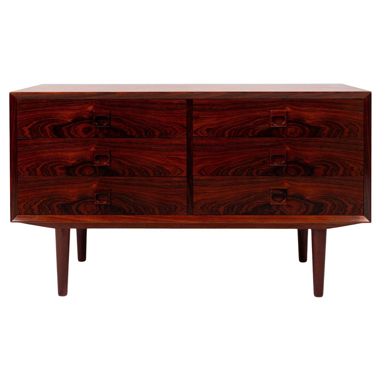 Vintage Mid-Century Brouer Sechs-Schubladen-Credenza aus Palisander 1960er Jahre