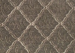 Vintage Mid Century Brown Frieze Fabric with Ornate Design