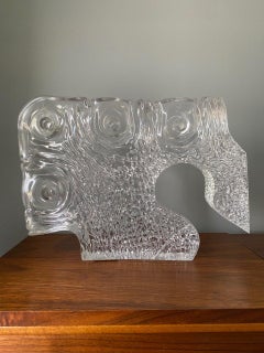 Vintage Mid-Century Brutalist Lucite Freeform Sculpture