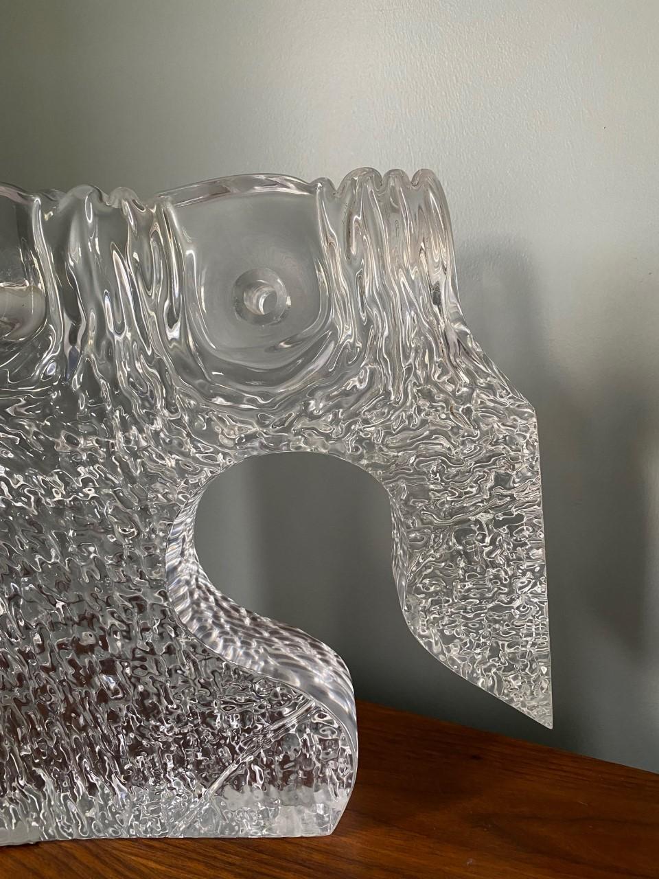 Mid-20th Century Vintage Mid-Century Brutalist Lucite Freeform Sculpture For Sale