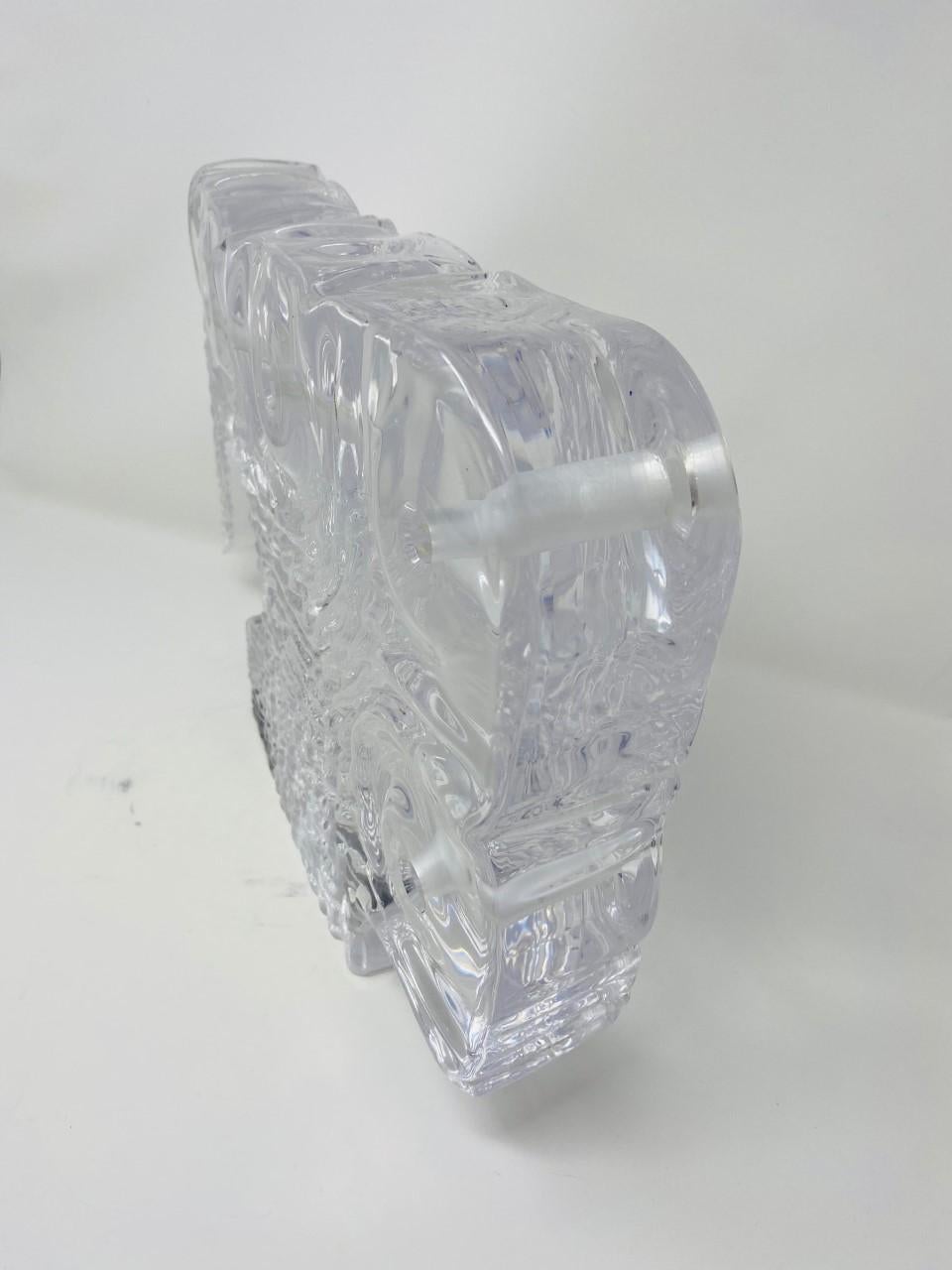 Vintage Mid-Century Brutalist Lucite Freeform Sculpture For Sale 3