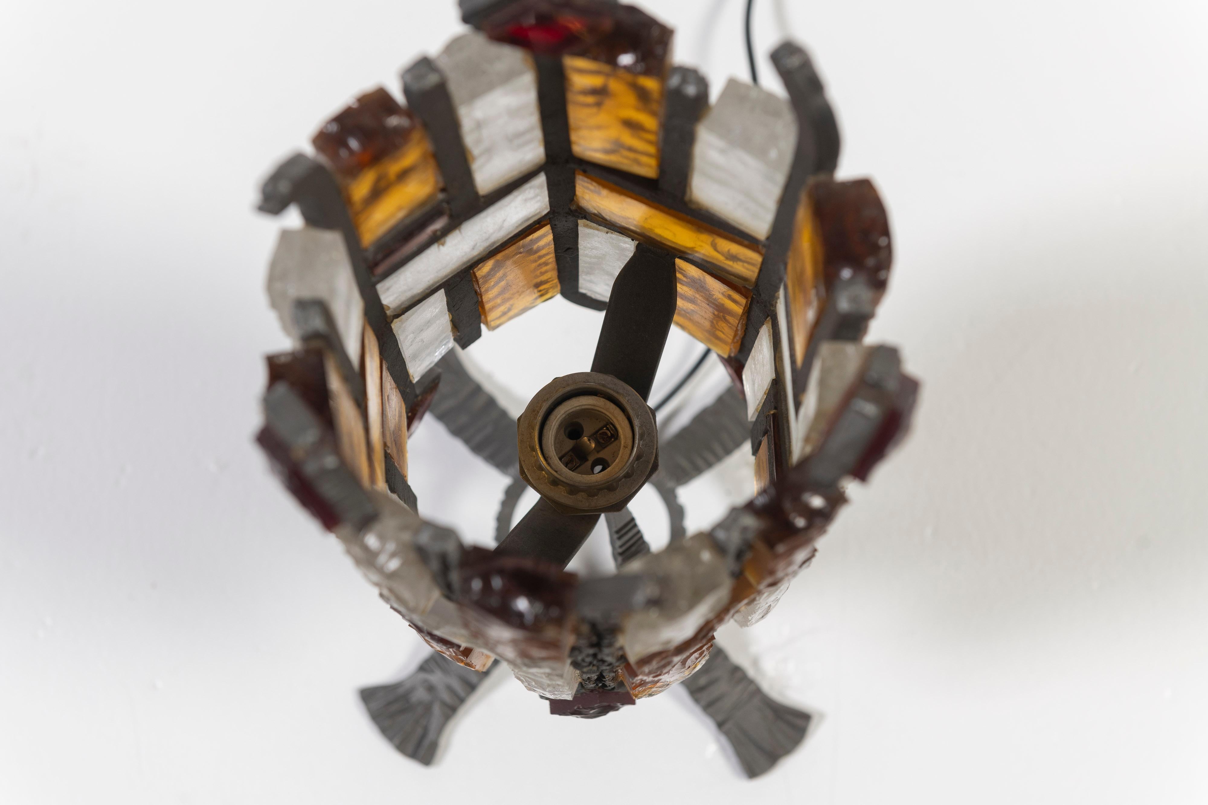 Vintage Mid-Century Brutalist Table Lamp For Sale 4