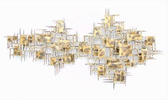 Vintage Midcentury Brutalist Wall Sculpture by Marc Creates