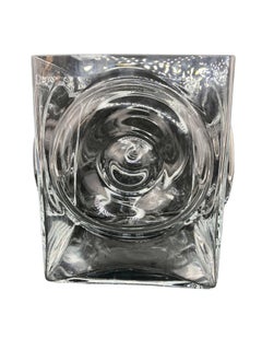 Vintage Mid-Century Bulls-Eye Glass Ice Bucket