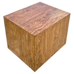 Vintage Mid Century Burl Wood Side Table