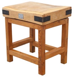 Vintage Mid-Century Butcher’s Block – Kitchen Side Work / Occasional Table