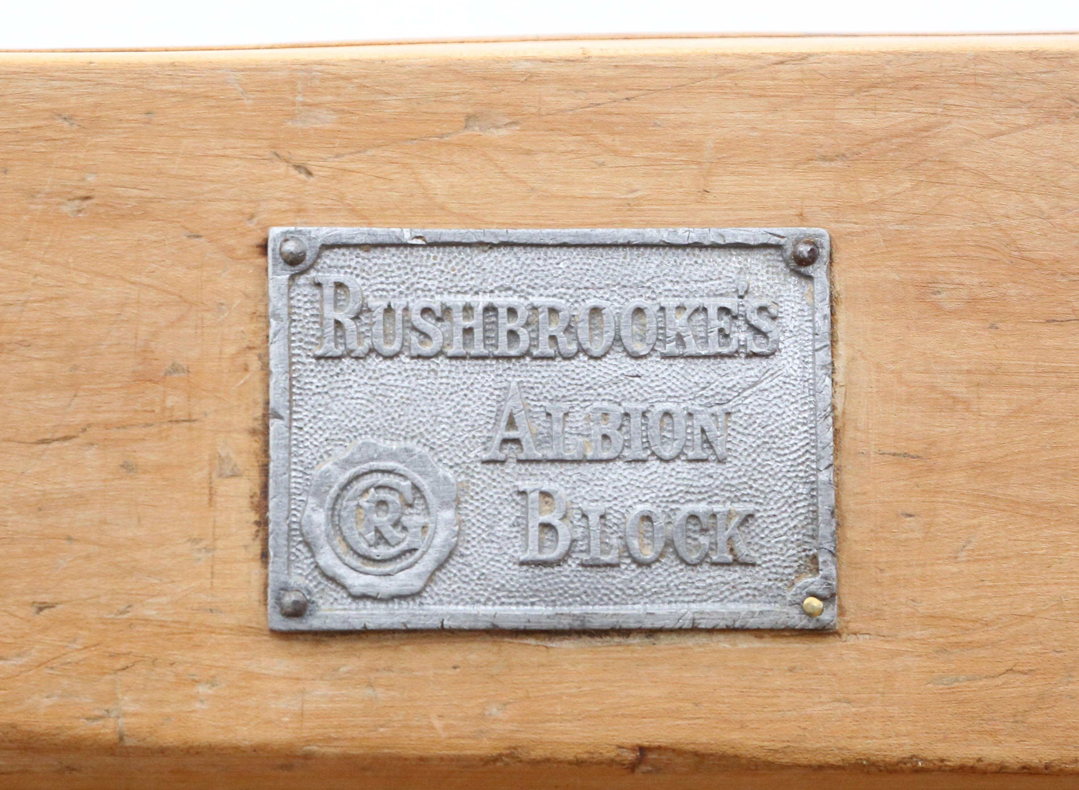 Wood Vintage Mid-Century Butcher’s Block – Kitchen Side Work / Occasional Table For Sale