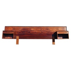 Vintage Mid Century Cal King Rosewood Headboard by Westnofa Furniture