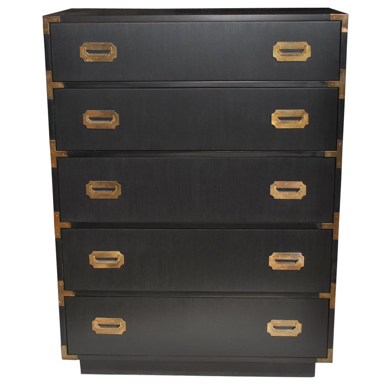 Vintage Midcentury Campaign Dresser By Dixie At 1stdibs