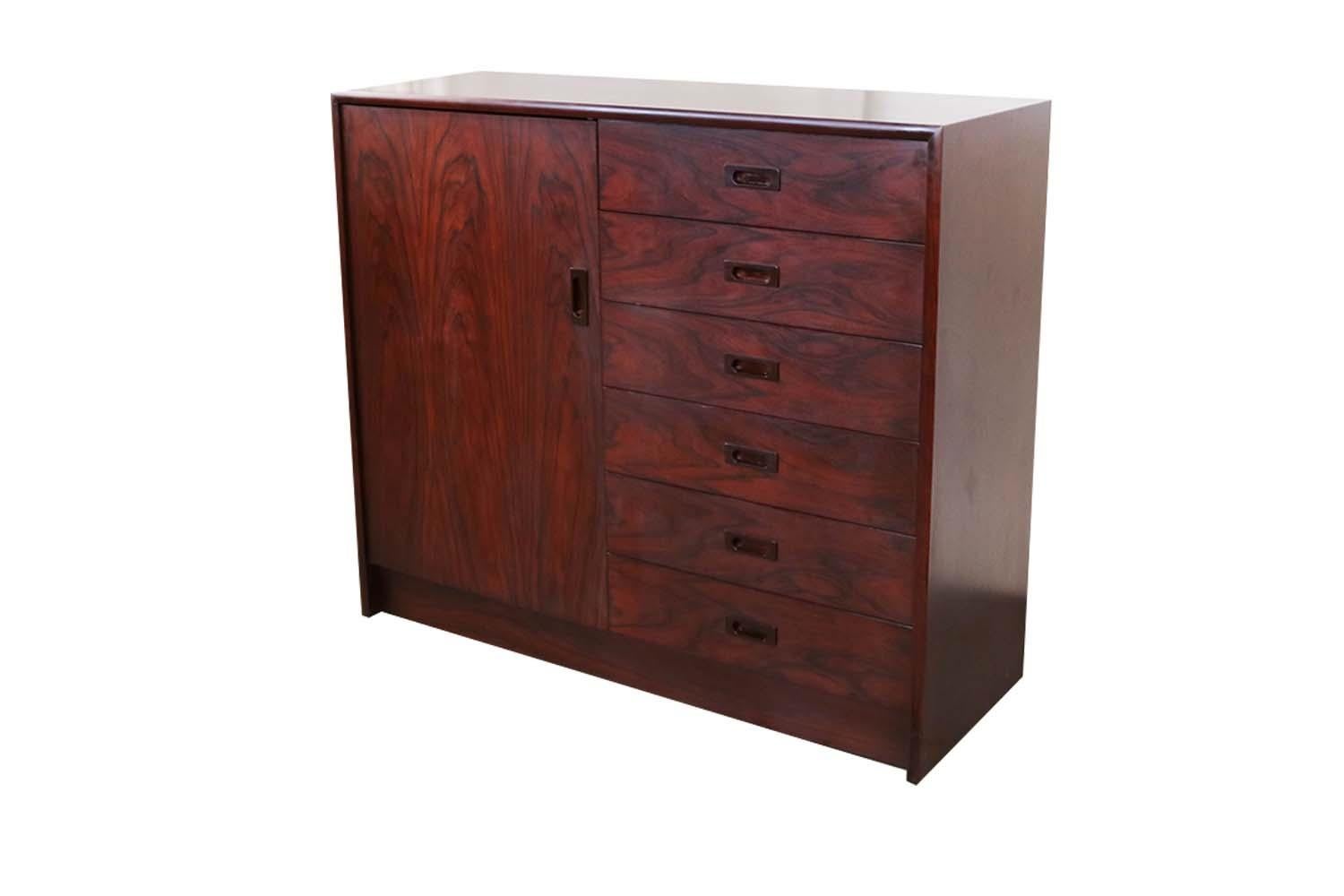 Vintage Mid Century Canadian Rosewood Tall Dresser at 1stDibs tall