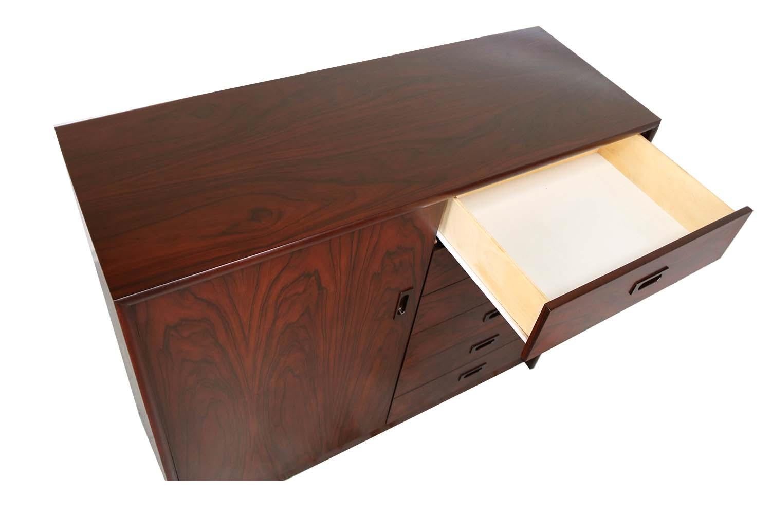 Vintage Mid Century Canadian Rosewood Tall Dresser at 1stDibs tall