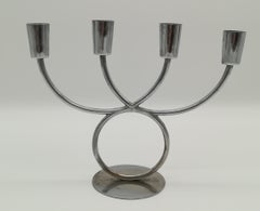 Porte-bougies vintage du milieu du siècle dernier attribué à Karl Hagenauer, Autriche, années 1930/50