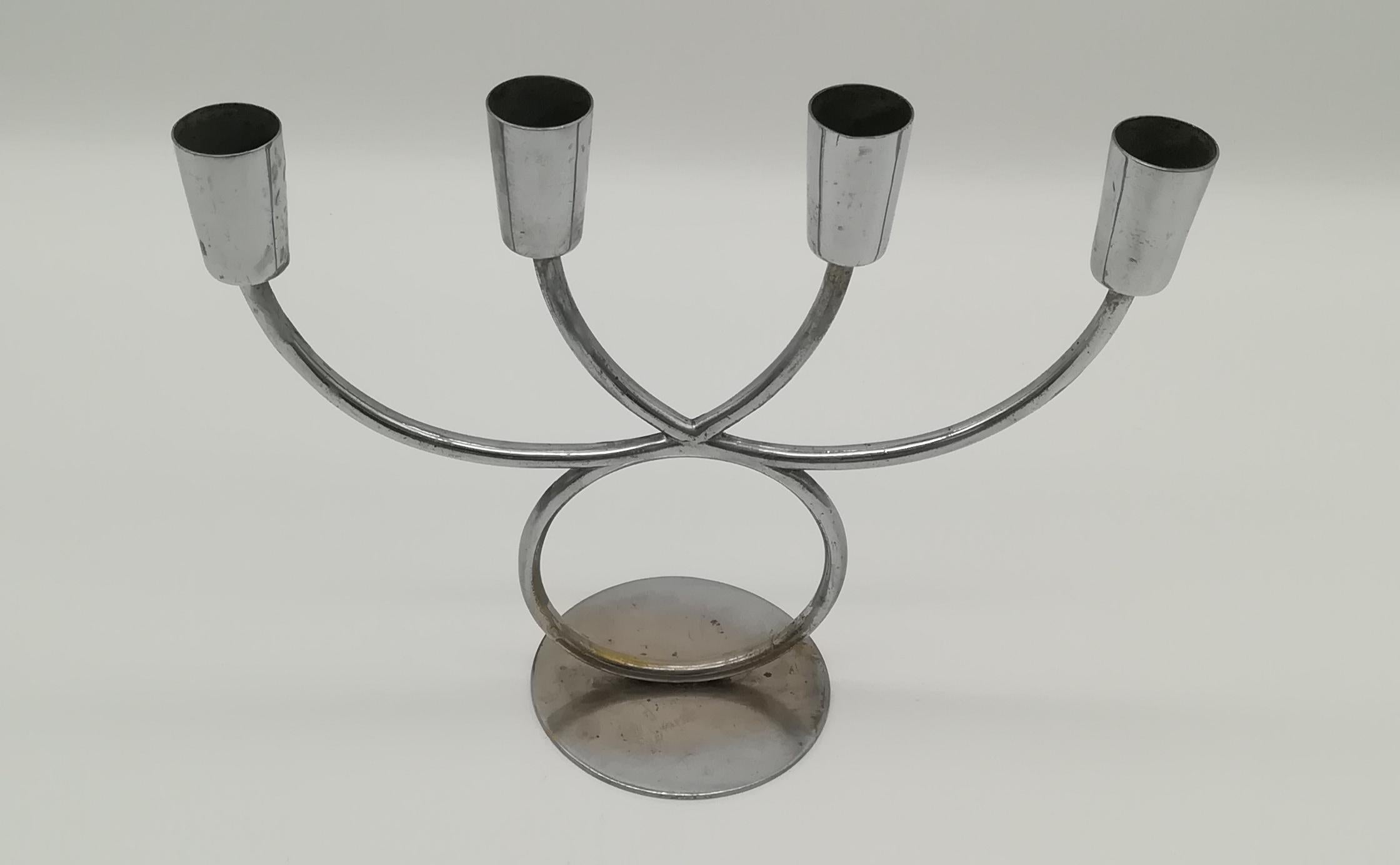 20th Century Vintage Mid-Century Candle Holder Att. to Karl Hagenauer, Austria, 1930/50's For Sale