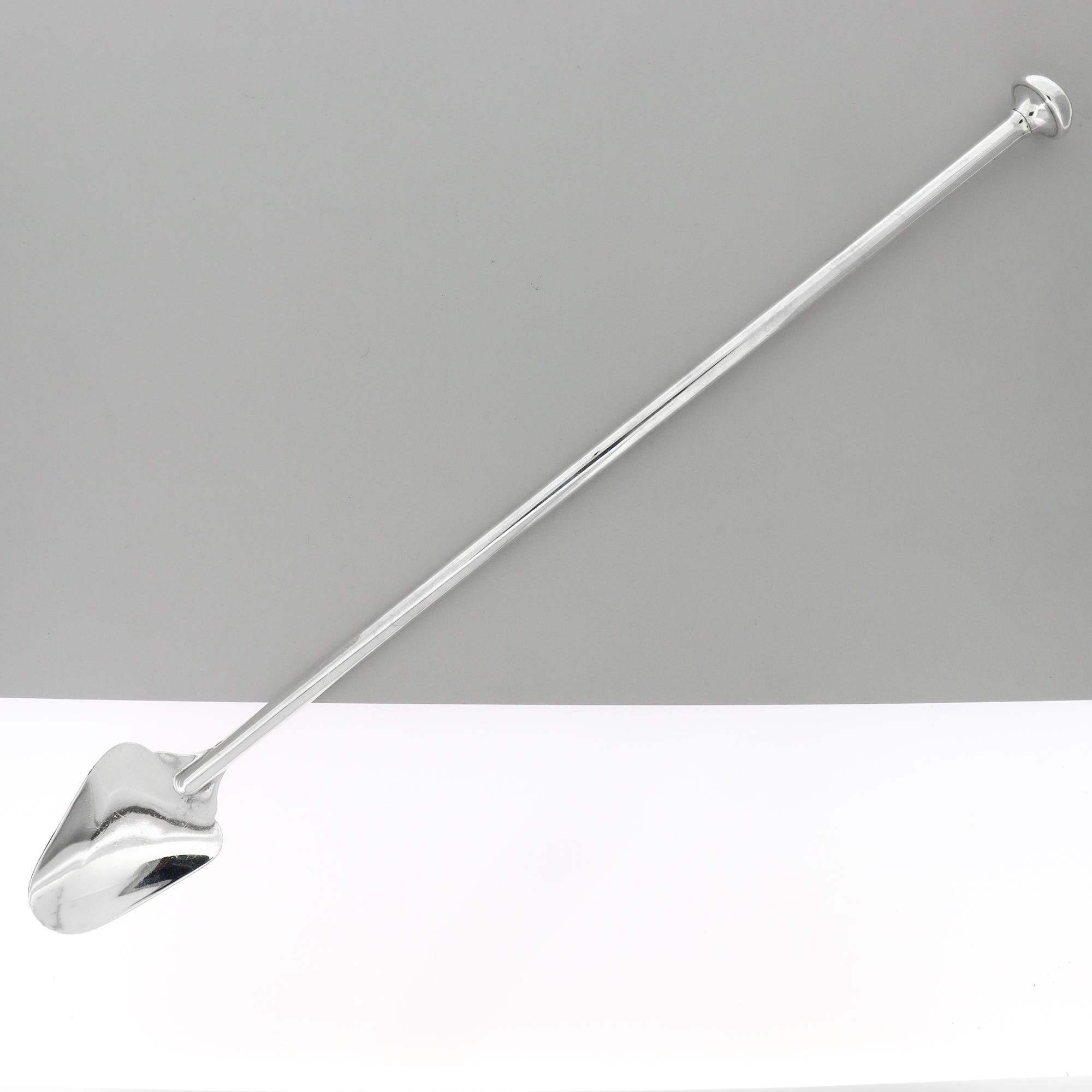 Cucchiaio da cocktail o agitatore d'argento Cartier d'epoca della metà del secolo scorso in vendita 5