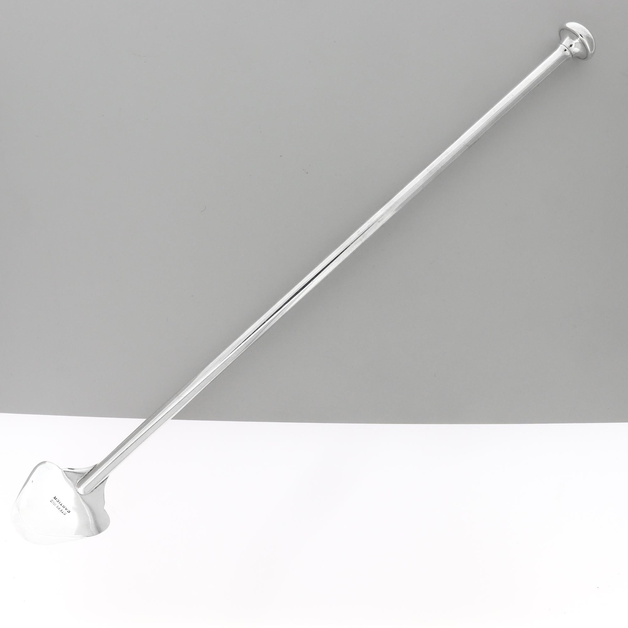 Cucchiaio da cocktail o agitatore d'argento Cartier d'epoca della metà del secolo scorso in vendita 6