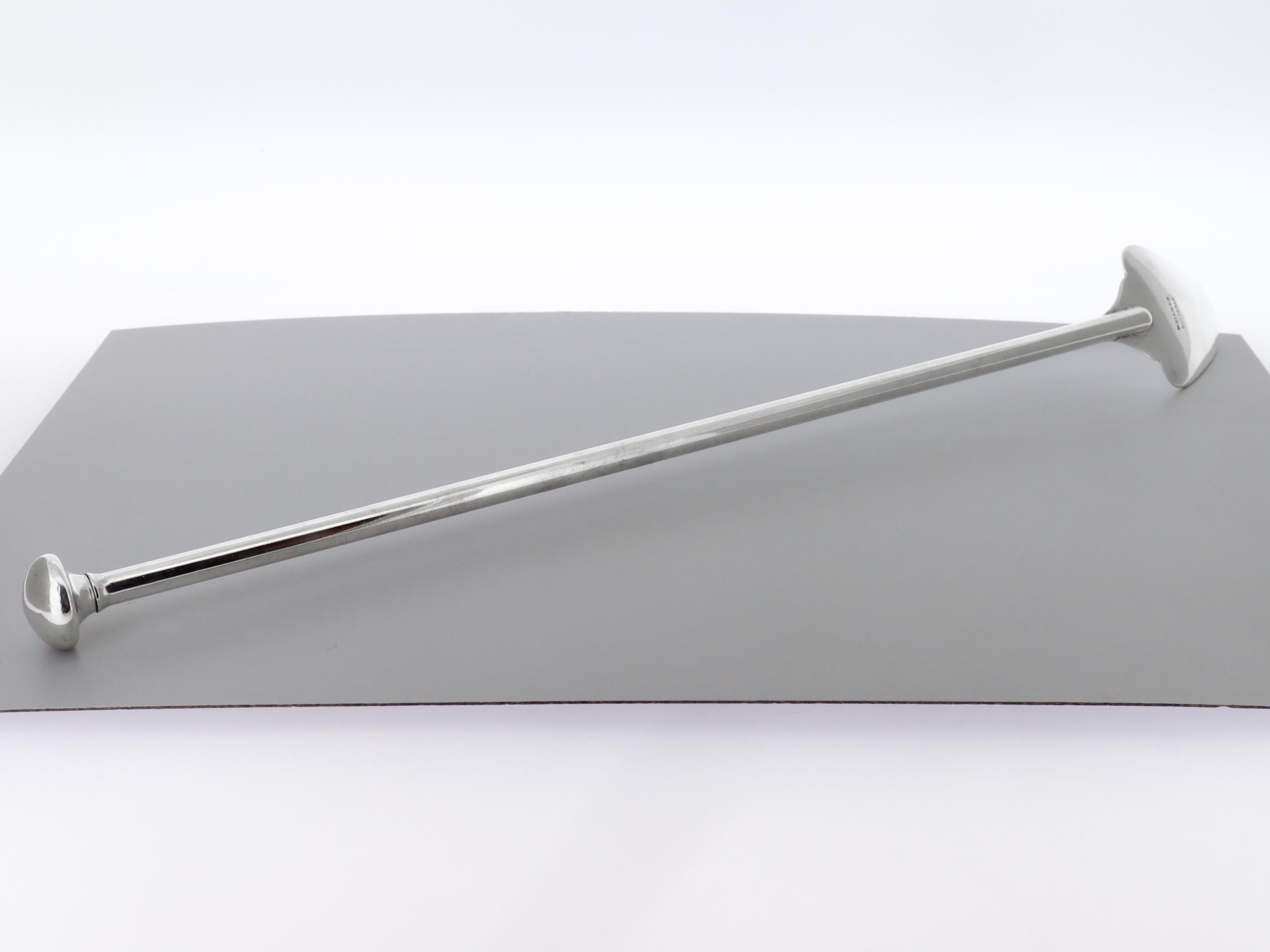 Cucchiaio da cocktail o agitatore d'argento Cartier d'epoca della metà del secolo scorso in vendita 2