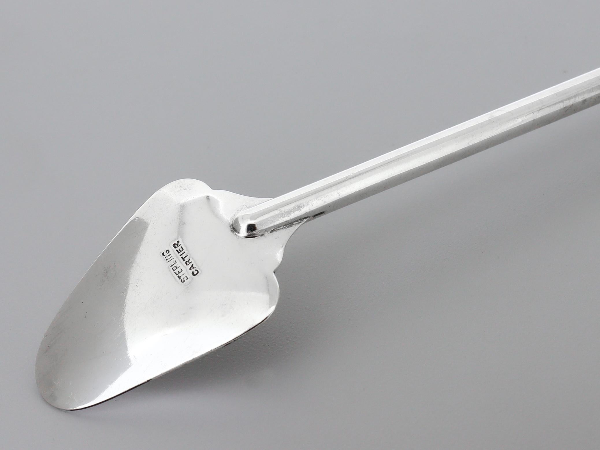 Cucchiaio da cocktail o agitatore d'argento Cartier d'epoca della metà del secolo scorso in vendita 4