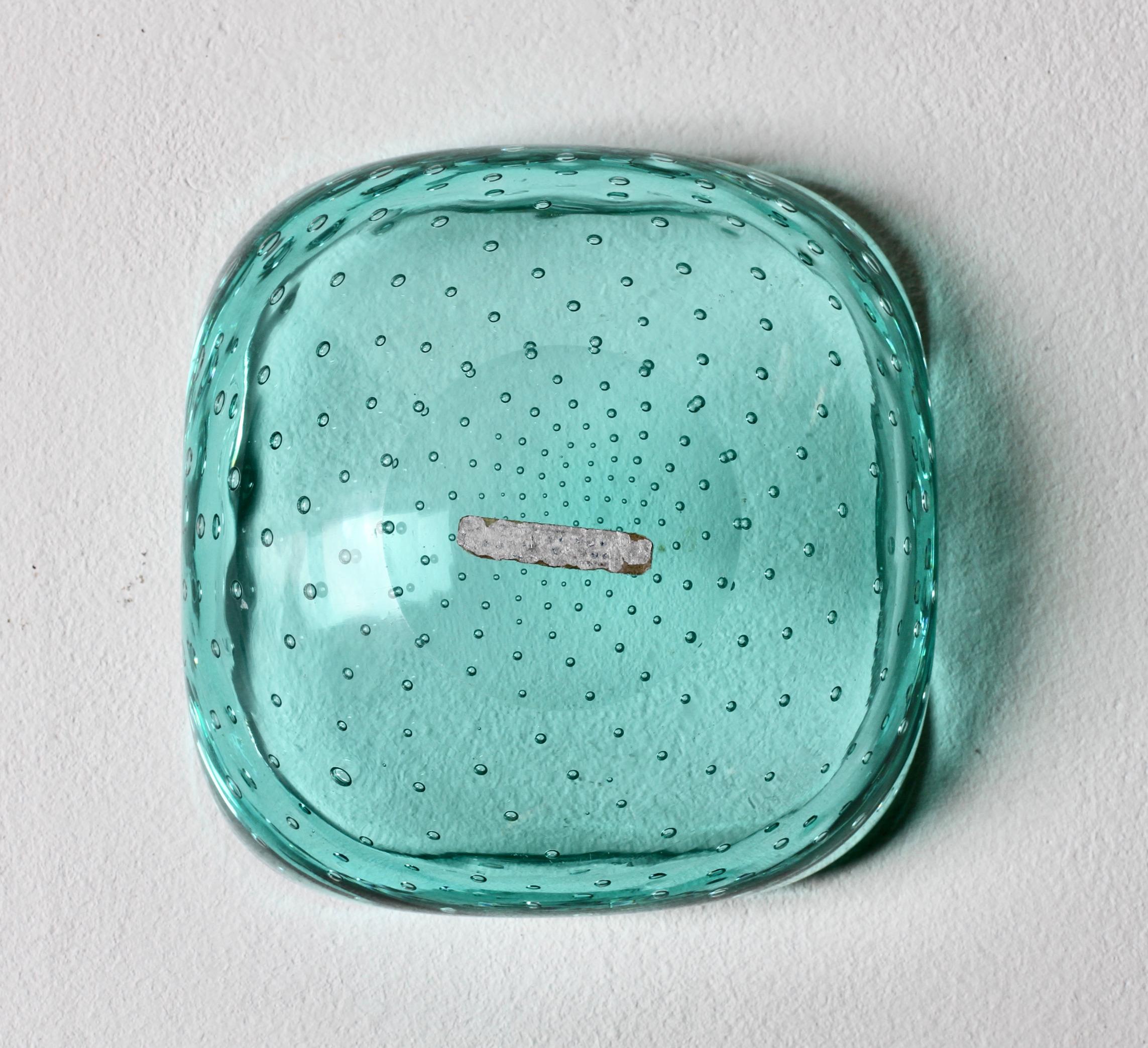 Vintage Mid-Century Cenedese Murano Glass Bullicante Bubble Bowl Dish or Ashtray For Sale 13